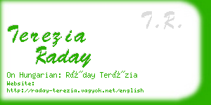 terezia raday business card